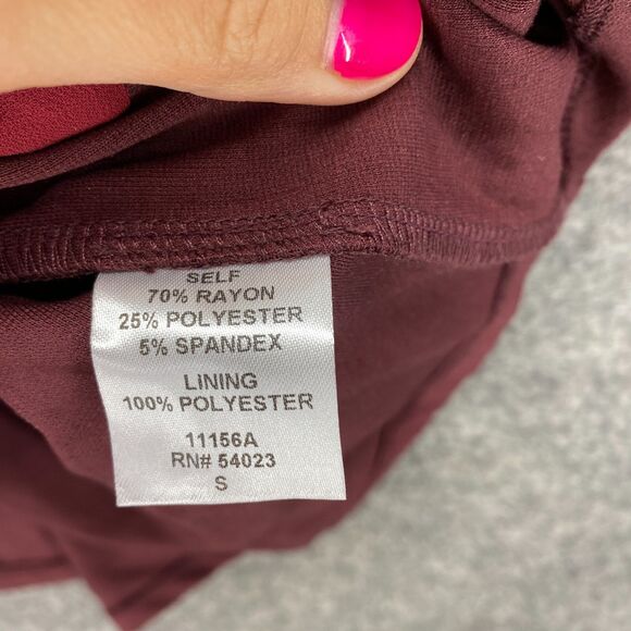 Piperlime Blouse Women S Small Red Sleeveless Hook & Eye Sequin Pockets Rayon - Picture 9 of 10